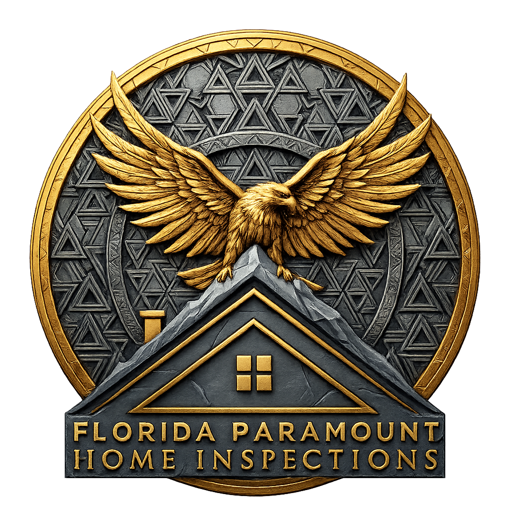 Florida Paramount Home Inspections eagle and house emblem